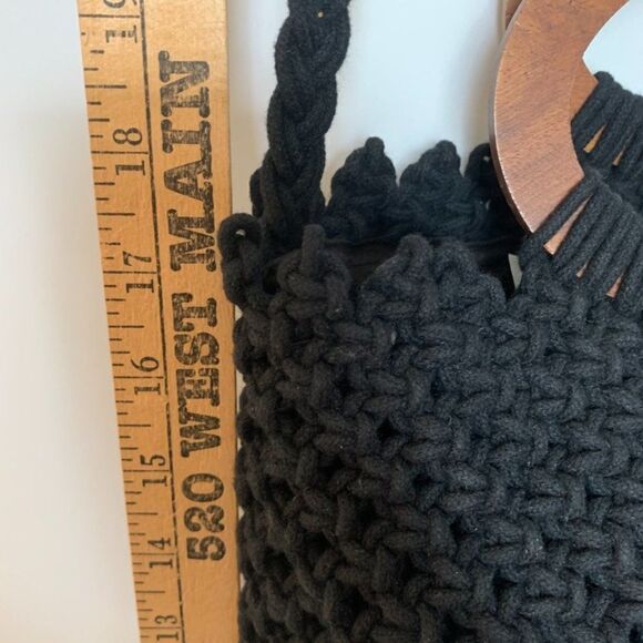 Danielle
Nicole Macrame Fringe Wood Handle Shoulder Purse - Picture 5 of 15